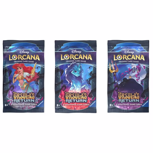 Disney Lorcana Trading Card Game: Ursula’s Return Booster Pack – Assorted