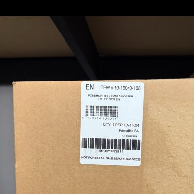 6x Pokémon TCG: Scarlet & Violet—Unova Poster Box (Sealed Case)